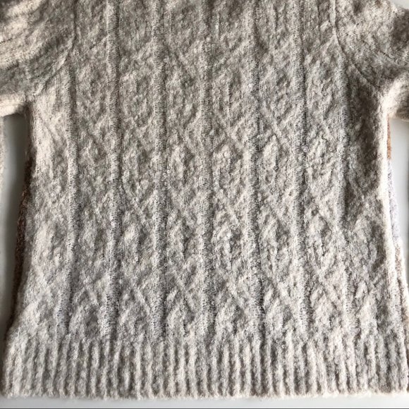 Bass Womens Boucle Cable Knit Colour Block Sweater - Picture 8 of 13